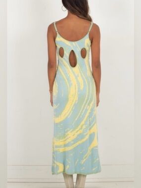 House of Sunny knit swirl midi dress size Small